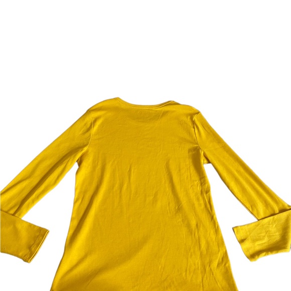 NWT Lands End yellow long sleeve shirt - Picture 8 of 8